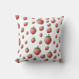 Sweet Red Strawberries Kissen