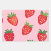 Sweet Red Strawberry Geschenkpapier Set (Vorderseite 3)