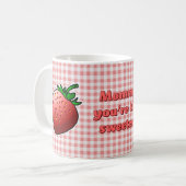Sweet Red Strawberry Kaffeetasse (Vorderseite Links)