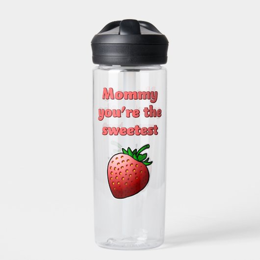 Sweet Red Strawberry Trinkflasche (Vorderseite)