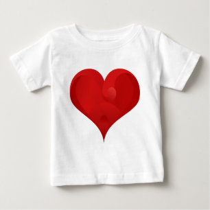 Sweet Red Valentine Liebe Herz Baby T-shirt