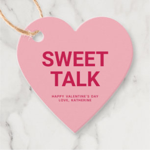 Sweet reden rosa Herz lustig niedlicher Valentinst Geschenkanhänger