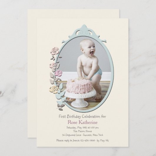 Sweet Reflection Foto Einladung (Vorne/Hinten)