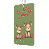 Sweet Reindeer Pair in Holiday Snowfall Autolufterfrischer (Links)