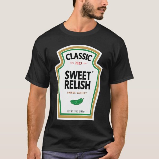 Sweet Relish DIY Halloween Costume Condiment Green T-Shirt (Vorderseite)