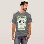 Sweet Relish Ketchup Kostüm Matching Mustard Girl T-Shirt (Vorne ganz)
