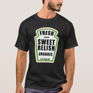 Sweet Relish Pickle Flasche Label Halloween Matchi T-Shirt