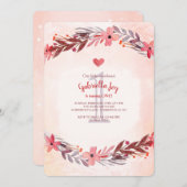 Sweet Remembrance Einladung (Vorne/Hinten)