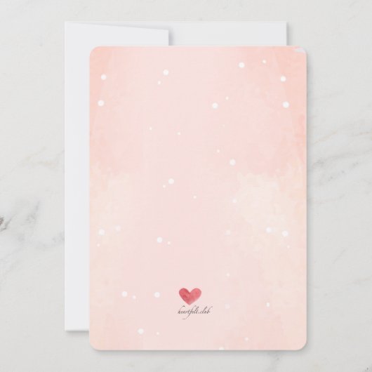 Sweet Remembrance Einladung (Rückseite)