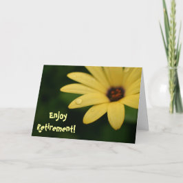 Sweet Retirement lustige Zitat gelbe Blume Karte