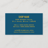 Sweet Retro Cake Shop Cupcake Bäckerei Muffins Visitenkarte (Rückseite)