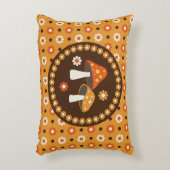 Sweet Retro Pilze und Blume Dekokissen (Vorderseite(Vertikal))