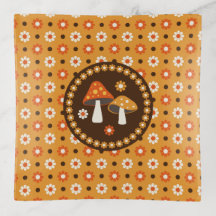 Sweet Retro Pilze und Blume