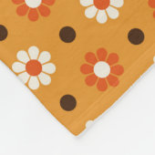 Sweet Retro Pilze und Blume Fleecedecke (Ecke)