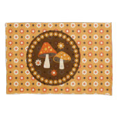 Sweet Retro Pilze und Blume Kissenbezug (Vorderseite-Links)
