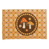 Sweet Retro Pilze und Blume Kissenbezug (Vorderseite-Rechts)