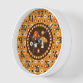 Sweet Retro Pilze und Blume Uhr (Winkel)