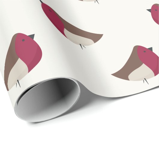 Sweet Robin RedBrust Geschenkpapier (Rolleneckpunkt)