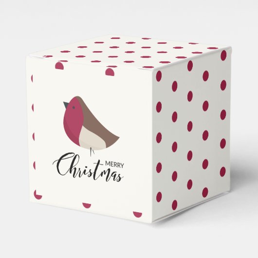 Sweet Robin und Red Bow Geschenkschachtel (Vorderseite)