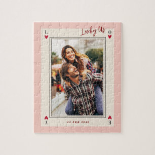 Sweet Romantic Niedlich Retro Valentine's Geschenk Puzzle