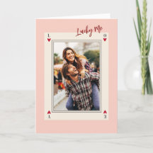Sweet Romantic Retro Foto Valentine's Day Card