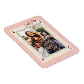 Sweet Romantic Retro Valentine's Gifts Foto Magnet (Rechte Seite)