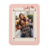 Sweet Romantic Retro Valentine's Gifts Foto Magnet (Vertikal)
