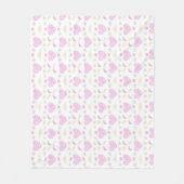 Sweet romantic valentine heart fleecedecke (Vorderseite)
