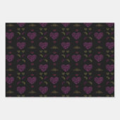 Sweet romantic valentine heart geschenkpapier set (Vorderseite 2)