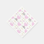 Sweet romantic valentine heart serviette (Ecke)