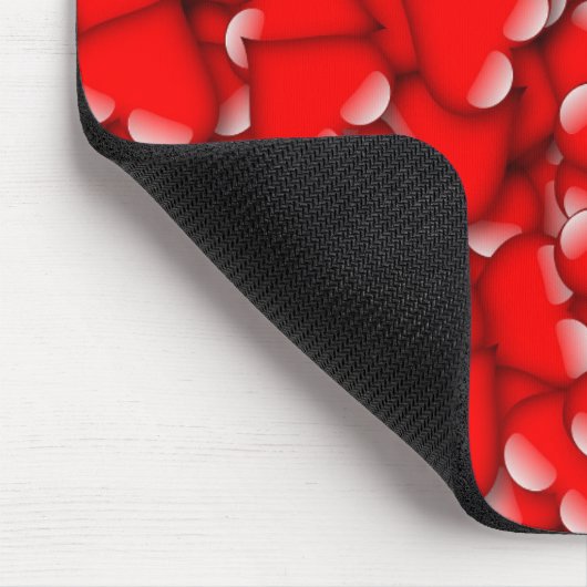 Sweet Romantic Valentine Liebe Herz Rot Mousepad (Ecke)