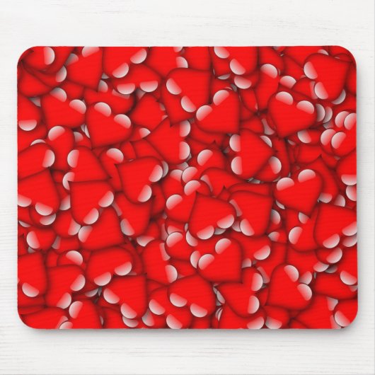 Sweet Romantic Valentine Liebe Herz Rot Mousepad (Vorne)