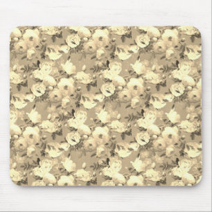 Sweet Rose auf Sepia Wrapping Paper Mousepad