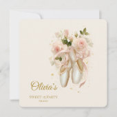 Sweet Rosé Ballet Soirée, Brauch Einladung (Vorderseite)