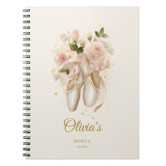 Sweet Rosé Ballet Soirée, Brauch Notizblock (Vorderseite)