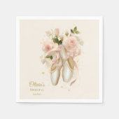 Sweet Rosé Ballet Soirée, Brauch Serviette (Vorderseite)