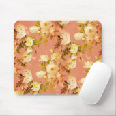 Sweet Rose im Hintergrund von Orange Mousepad (Mit Mouse)