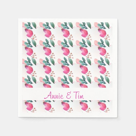 Sweet Rose Knospe Art Serviette (Vorderseite)