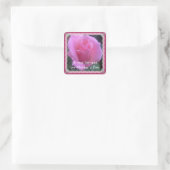 Sweet Rose Quadratischer Aufkleber (Tasche)
