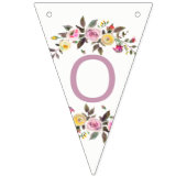 Sweet Rose Watercolor Floral Wedding Forever Wimpelkette (Dritte Fahne)