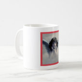 Sweet Rosy Cheeked Vintag Angel in Wolken Kaffeetasse (Vorderseite Links)