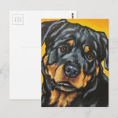Sweet Rottweiler Postkarte (Vorne/Hinten)