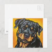 Sweet Rottweiler Postkarte (Vorne/Hinten)