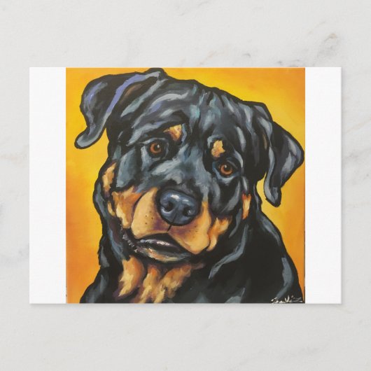 Sweet Rottweiler Postkarte (Vorderseite)