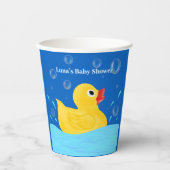 Sweet Rubber Ducky Bubbles Baby Dusche Pappbecher (Vorderseite)