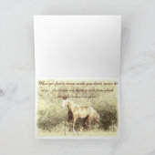 Sweet Running Filly Dream Inspiration Karte (Innenseite)