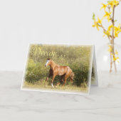 Sweet Running Filly Dream Inspiration Karte (Gelbe Blume)