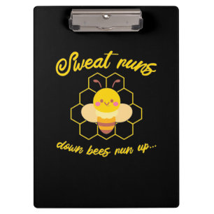 Sweet Runs Down Bienen laufen hoch Klemmbrett
