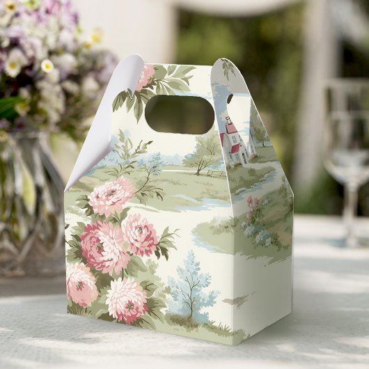 Sweet Rustic Country Zuhause Floral Landschaft Geschenkschachtel
