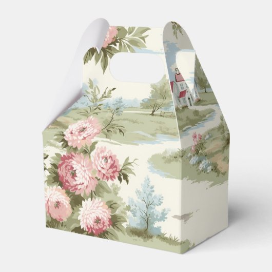 Sweet Rustic Country Zuhause Floral Landschaft Geschenkschachtel (Vorderseite)